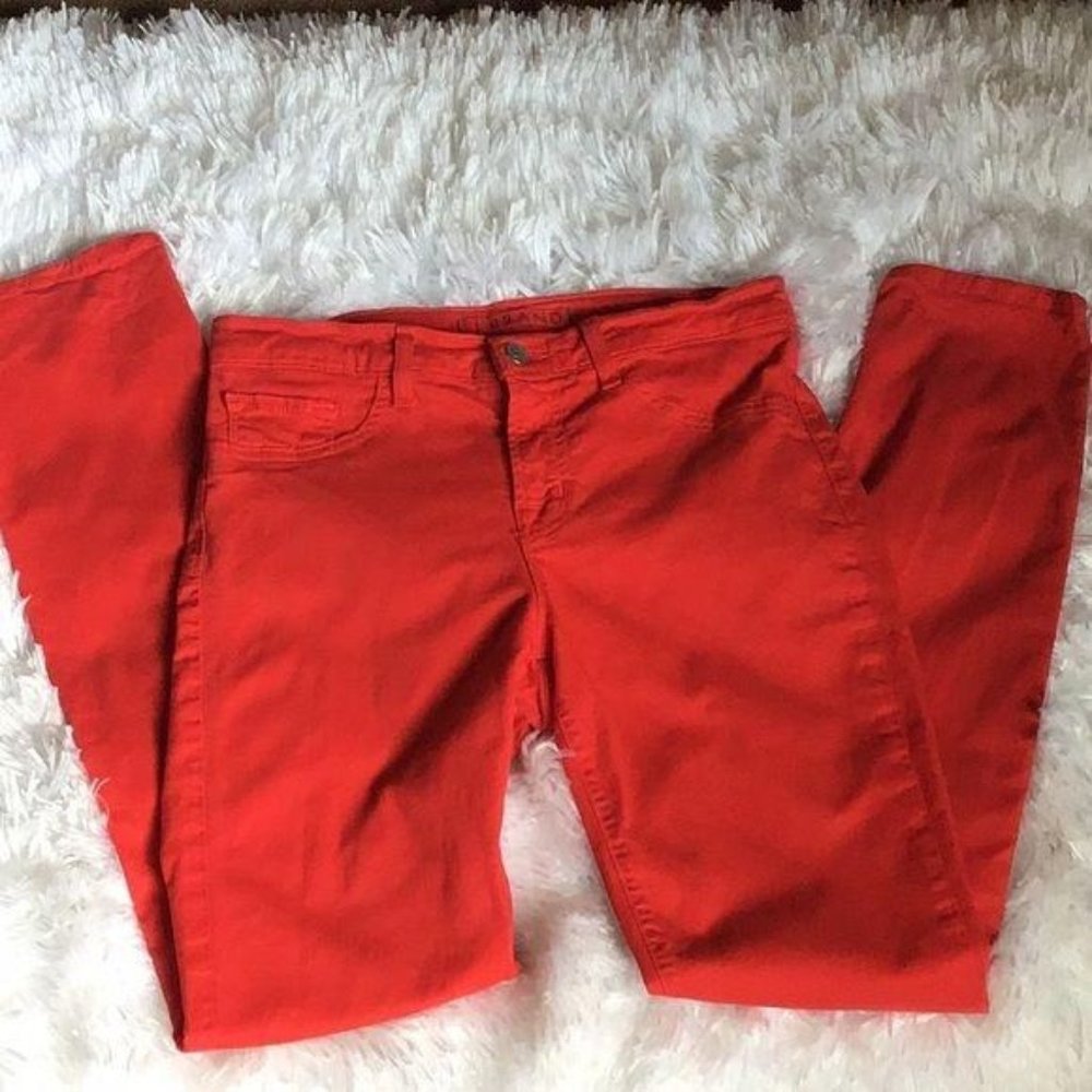 J Brand, Bright Red Skinny Jeans